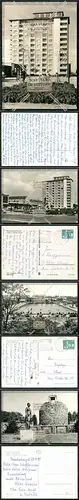 4x Foto AK Brandenburg Havel DDR Volksbad Marienberg Hochhaus u. Mutter und Kind