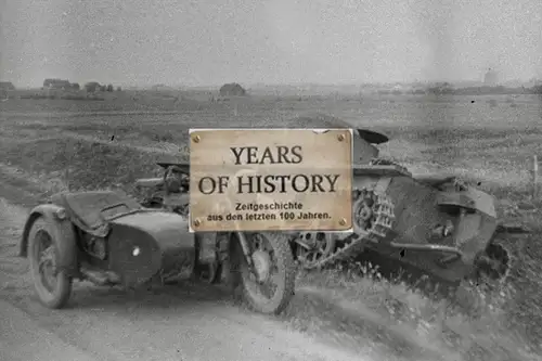 Foto kein Zeitgenössisches Original Panzer Tank Motorrad Krad