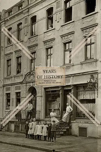 Repro Foto 1910 Bäckerei Emil Bräcker Geschäft Hausansicht