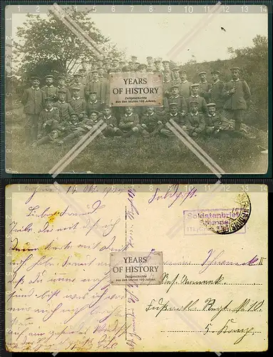 Orig. Foto AK 1.WK Soldaten im Felde Feldpost 1915 gelaufen weitere Infos siehe