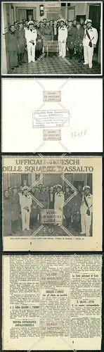 Orig. großes Foto Gruppenfoto Deutsche u. Italienische Soldaten