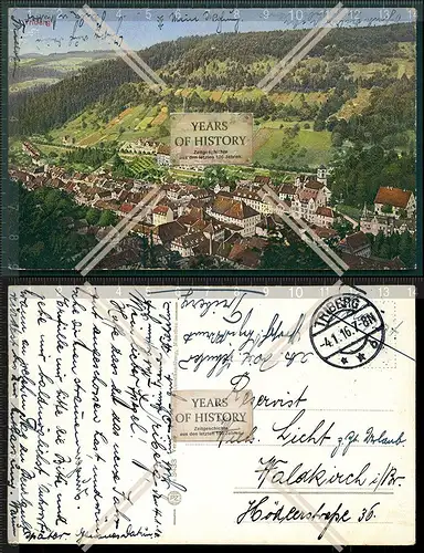 Orig. AK Triberg im Schwarzwald 1916 Feldpost an Reservist Waldkirch im Breisga