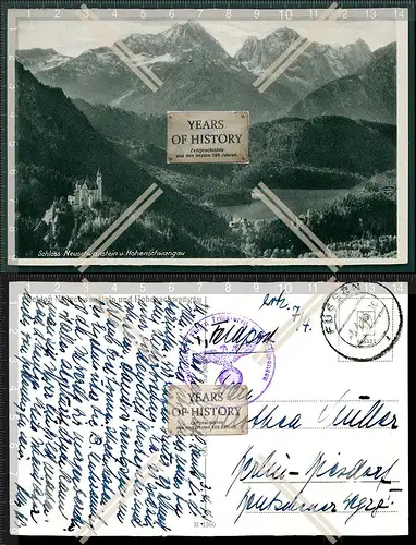 AK Schloss Neuschwanstein Schloss Hohenschwangau Feldpost 1943 gelaufen