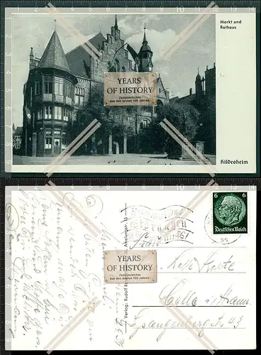 AK Hildesheim Markt und Rathaus 1939 gelaufen Sonderstempel