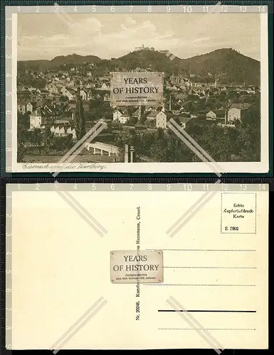 Orig. AK Eisenach Thüringen Stadt Ansicht mit Wartburg 1936