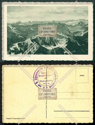 Orig. AK Nebelhorn Stempel Rückseite Alpenverein Sektion Allgäu Immenstaad Ed