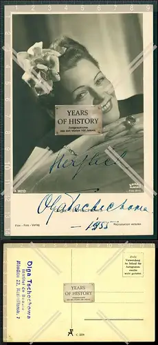 Orig. handsignierte Autogrammkarte Olga Tschechowa