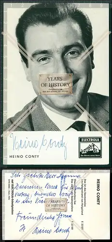 Orig. handsignierte Autogrammkarte Heino Conty