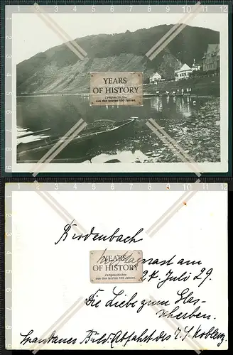 Orig. Foto Rudergesellschaft RLG Koblenz Lahnstein 1929 nach Brodenbach Mosel  