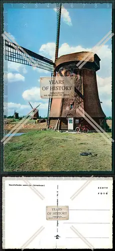 Orig. AK Windmühle Watermolen Binnenkurier Niederlande Holland