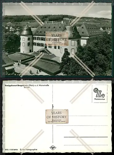 Orig. Foto AK Bergzabern Pfalz an der Weinstraße Schloss Straßenansicht