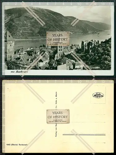 Orig. Foto AK Bacharach Mittelrheintal Mainz-Bingen in Rheinland-Pfalz 1939