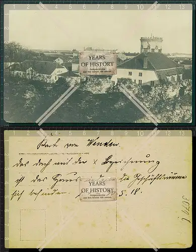 Orig. Foto AK Wenden 1918 Cesis Lettland Vidzeme Deutschordensburg