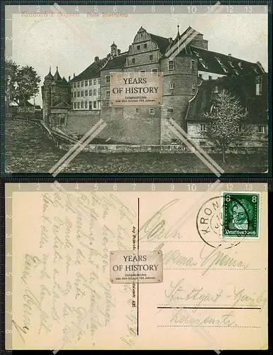 Orig. AK Kronach in Bayern Feste Rosenberg 1928 gelaufen