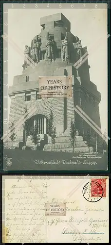 Orig. AK Völkerschlachtdenkmal in Leipzig mit Genehmigung des deutschen Patrio