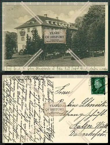 Orig. AK Bad Mergentheim Parkhaus 1931 gelaufen