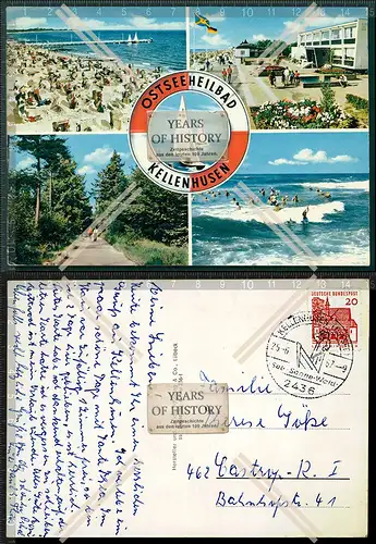 Orig. AK Ostseeheilbad Kellenhusen mehrfach Ansicht Strandpromenade Kurhaus Wan