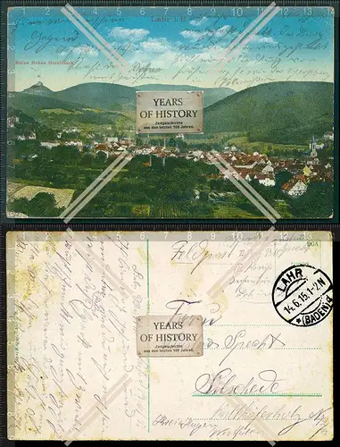 Orig. AK Lahr in Baden Schwarzwald 1915 Feldpost gelaufen