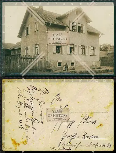 Orig. Foto AK Haus Straßenansicht 1915 Hausnummer 51 weitere Infos siehe Rück