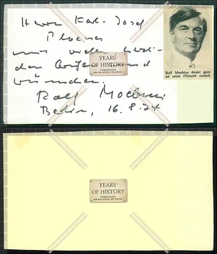 Handsigniertes  Autogramm Rolf Johannes Martin Moebius Schauspieler