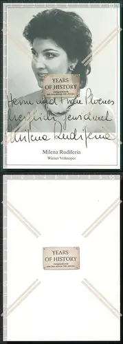 Handsigniertes  Autogramm Milena Rudiferia Wiener Volksoper