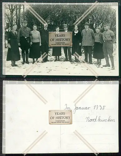 Orig. Foto AK Nordkirchen Lüdinghausen 1935 Bürgermeister und verantwortliche