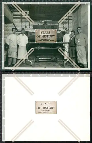 Orig. Foto Bäckerei 1927 Gesellen vor Ofen von Borbeck
