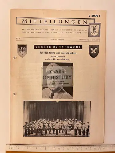 Mitteilungsblatt Heft Kavallerie-Reiter-Regiment 13 Lüneburg Hannover Preußen