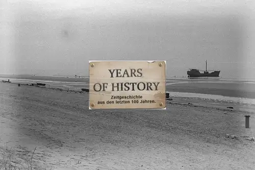 Foto kein Zeitgenössisches Original Holland Belgien Schiff Strand Frankreich