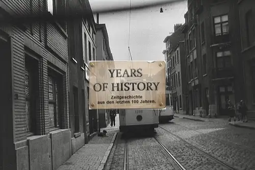 Foto kein Zeitgenössisches Original Straßenansicht Straßenbahn Belgien Frankreic