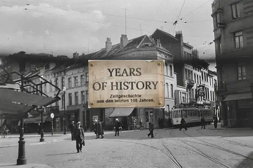 Foto kein Zeitgenössisches Original Straßenansicht Straßenbahn Belgien Frankreic