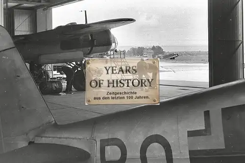 Foto kein Zeitgenössisches Original Flugzeug Reparatur Hangar Halle airplane Air