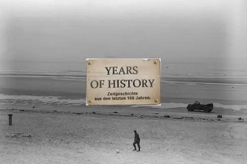 Foto kein Zeitgenössisches Original Holland Belgien Küste Wache am Strand Frankr