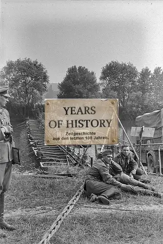 Foto kein Zeitgenössisches Original Frankreich Brücke Übergang Fluss Pioniere