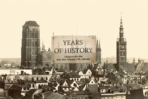 Foto kein Zeitgenössisches Original Danzig Gdansk Marienkirche Polen