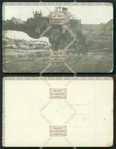Orig. AK Feldpost Karte Soldat auf Pferd