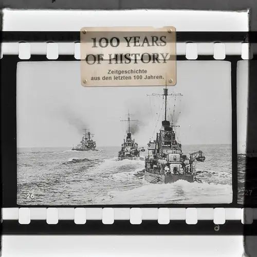 Orig. Dia Schiff Kriegsschiff U-Boot Flugzeug Werbefilm der Marine 30/40er Jahre