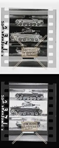 Negativ 4x3,5 cm Panzer Tank