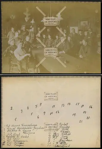 Orig. Foto 24x17cm ca. 1898 Königlicher Musikdirektor Schüler Klasse uvm Wo ?