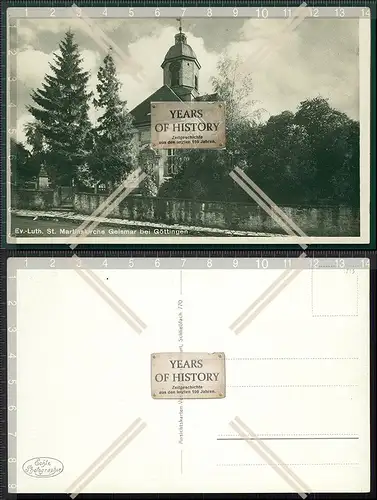 Orig.  Foto AK Geismar bei Göttingen Kirche Ev.-luth. Kirchengemeinde St. Mart