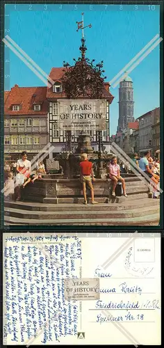 Orig. AK Göttingen Gänselieselbrunnen Marktbrunnen Weenderstraße