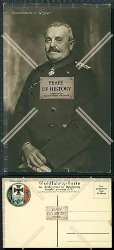 Orig. AK Portrait Remus von Woyrsch preußischer Generalfeldmarschall 
