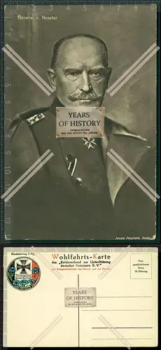 Orig. AK Portrait Hans von Beseler preußischer Generaloberst  