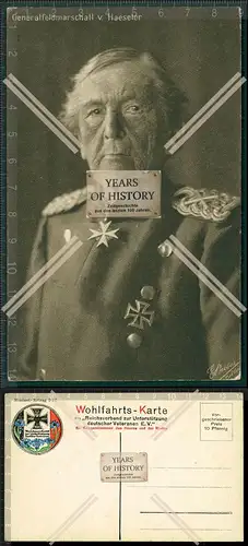 Orig. AK Portrait Gottlieb Graf von Haeseler preußischer Generalfeldmarschall 