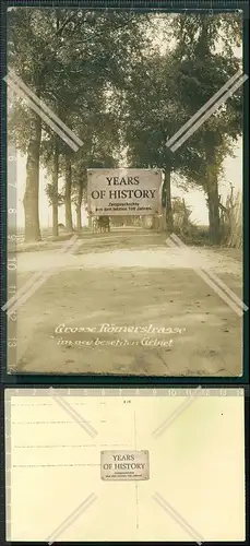 Orig. Foto 1.WK Weltkrieg Große Römerstraße in besetzten Gebiet