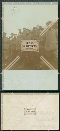 Orig. Foto 1.WK Weltkrieg Frankreich Belgien Gruppe Soldaten