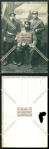 Orig. Foto 1.WK Weltkrieg Gruppe 3 Soldaten