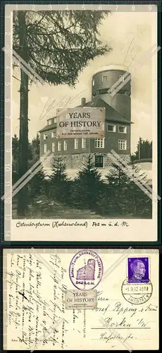Orig. AK Winterberg Hochsauerland Astenbergturm  1942 gel. Sonderstempel auf de