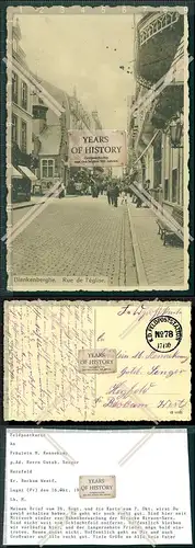 Orig. AK 1.WK Blankenberge Belgien Feldpost gel. 1914