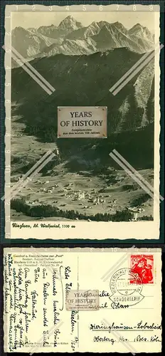 Orig. Foto AK Riezlern Kleinwalsertal Wald Schwende Unterwestegg Egg 